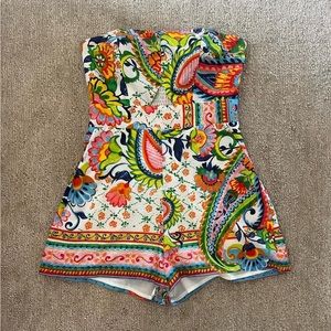 cute paisley cut out romper